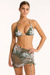 Sea Level Aloha Drawstring Mini Mesh Skirt